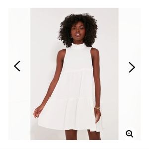 Pomander Place White Gauze Morgan  Dress in White